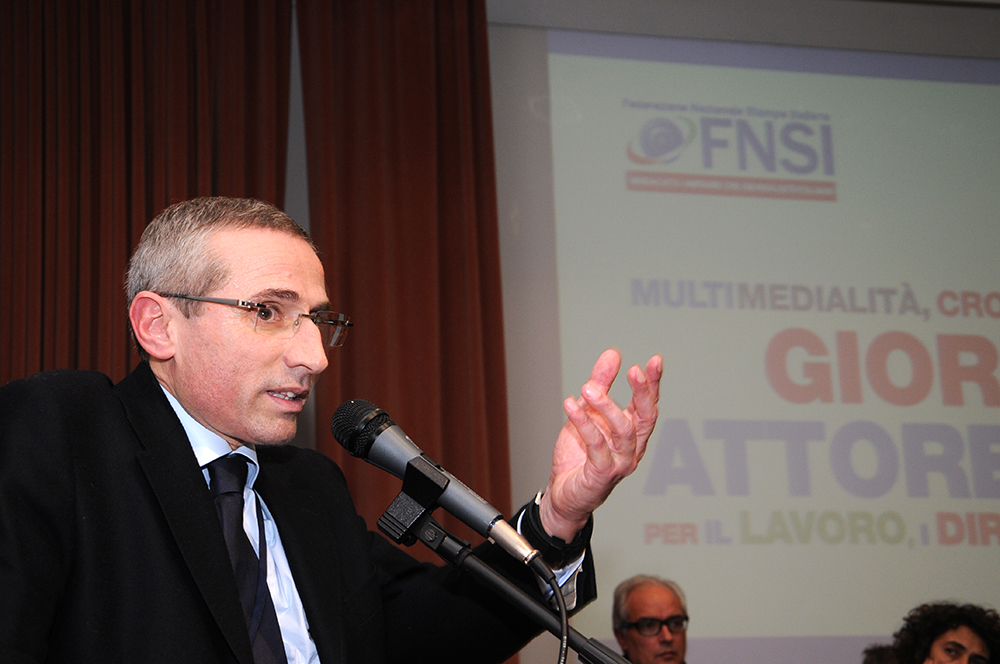 Il Segretario generale della Fnsi Raffaele Lorusso