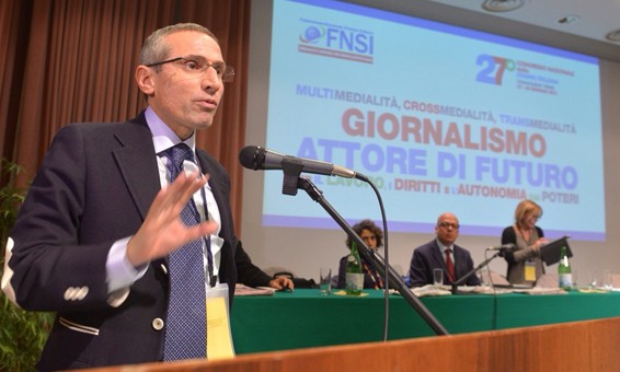 Il Segretario generale Fnsi Raffaele Lorusso